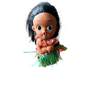 Fibre-Craft Hula‎ Girl Doll Figurine Hawaiian Souvenir Decoration 5.5"